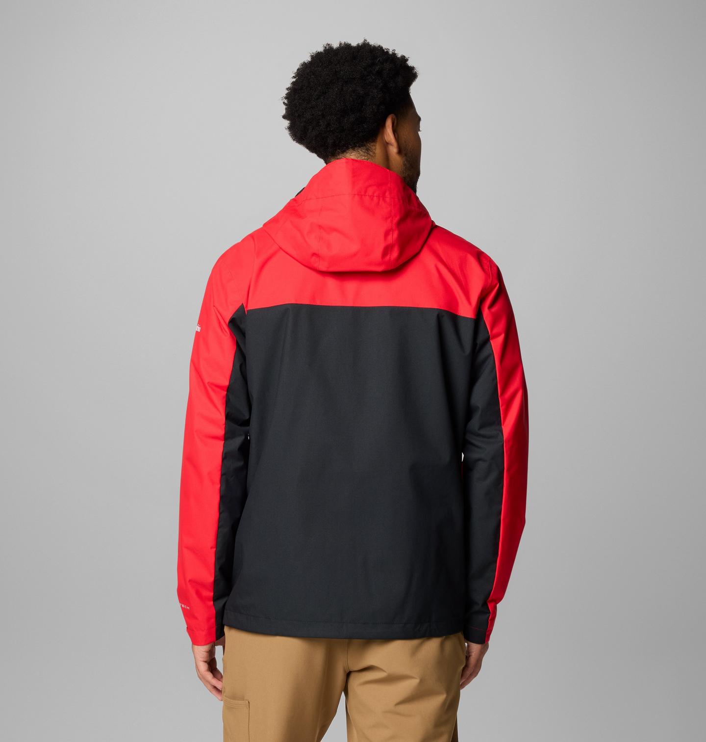 Мужская куртка Columbia Collegiate Field Bound Jacket - Georgia, цвет: Красный / Чёрный — фото 2