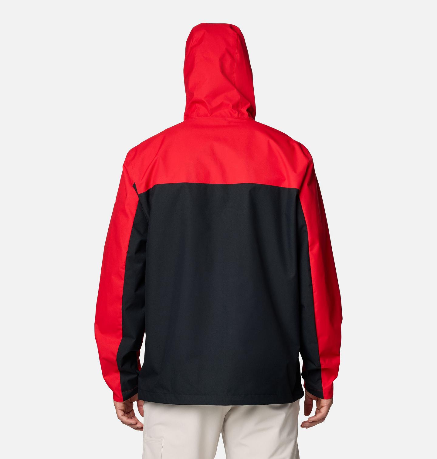 Мужская куртка Columbia Collegiate Field Bound Jacket - Nebraska, цвет: Красный / Чёрный — фото 2