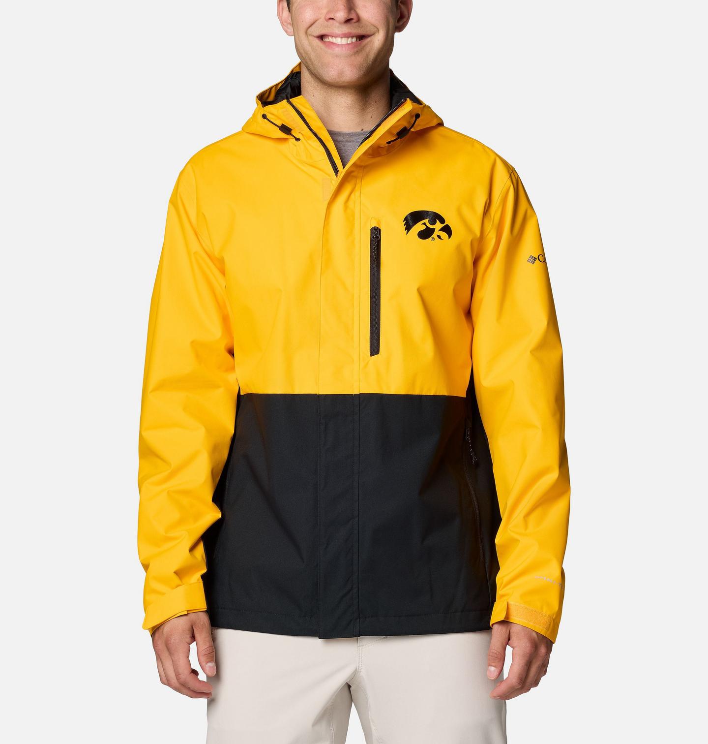 Мужская куртка Columbia Collegiate Field Bound Jacket - Iowa, цвет: Золотой / Чёрный — фото 1