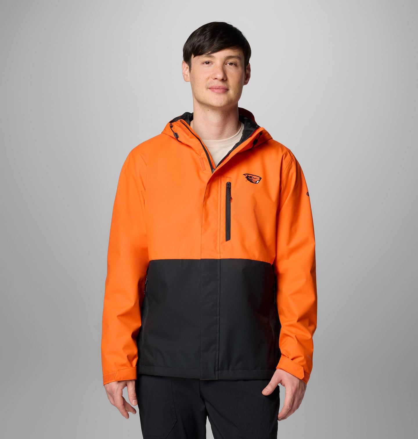 Мужская куртка Columbia Collegiate Field Bound Jacket - Oregon State, цвет: Оранжевый / Чёрный — фото 1