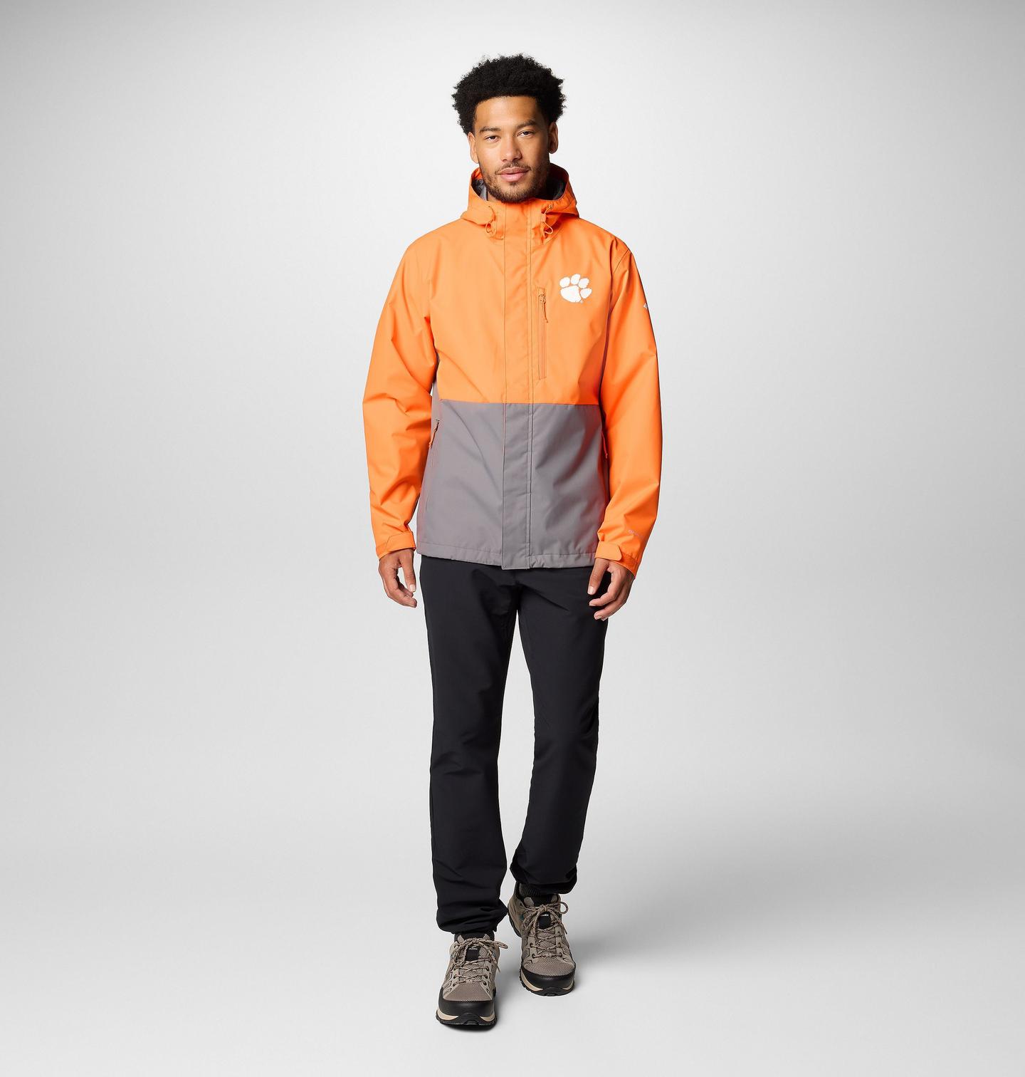 Мужская куртка Columbia Collegiate Field Bound Jacket - Tall - Clemson, цвет: Оранжевый / Серый — фото 2