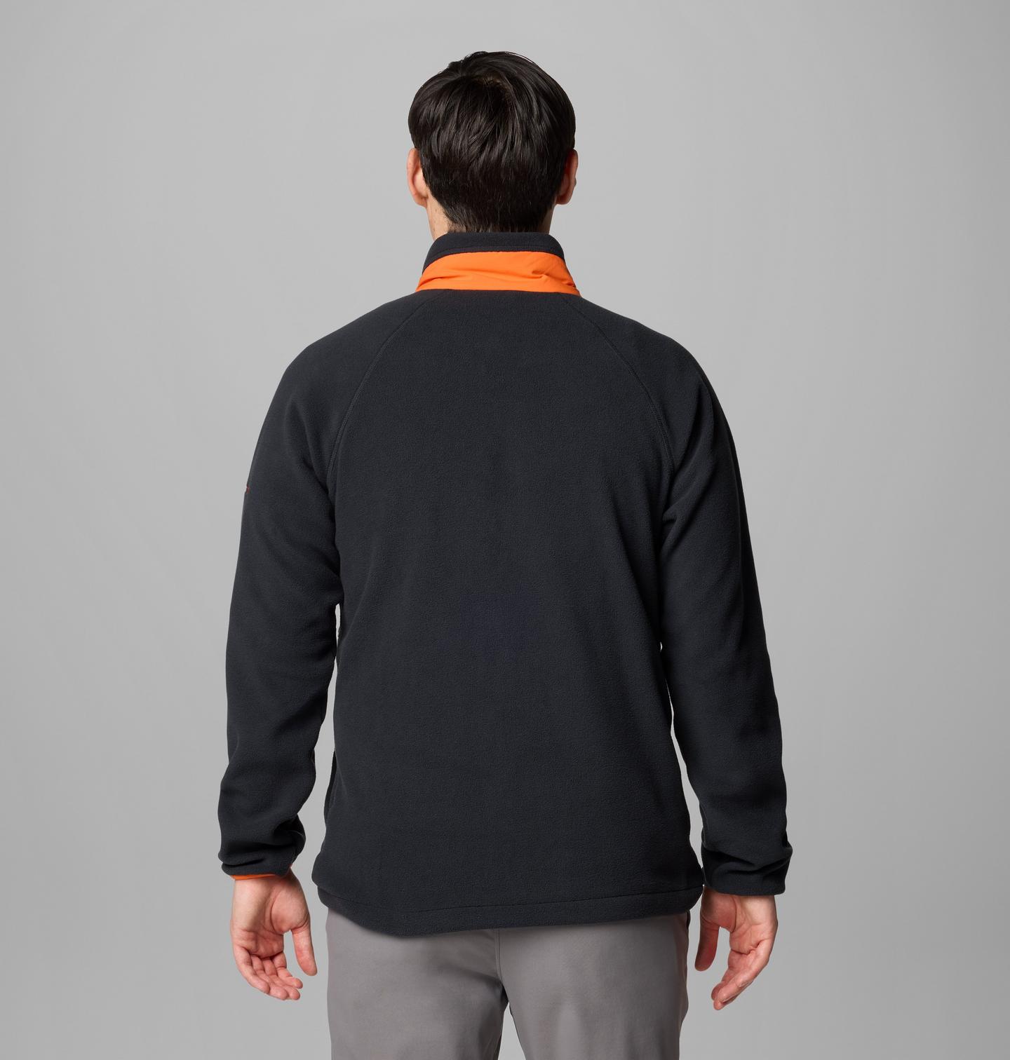 Мужская куртка Columbia Collegiate Flanker IV Fleece Jacket - Oregon State, цвет: Чёрный / Оранжевый — фото 2