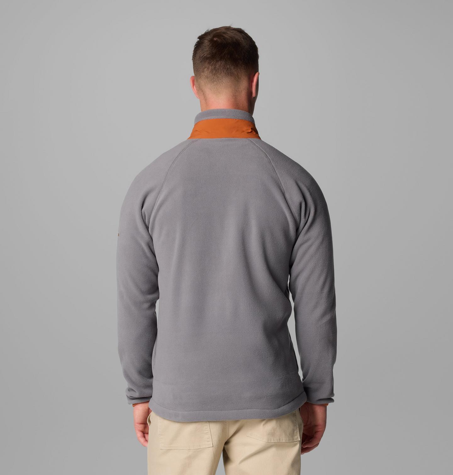 Мужская куртка Columbia Collegiate Flanker IV Fleece Jacket - Texas, цвет: Серый / Коричневый — фото 2
