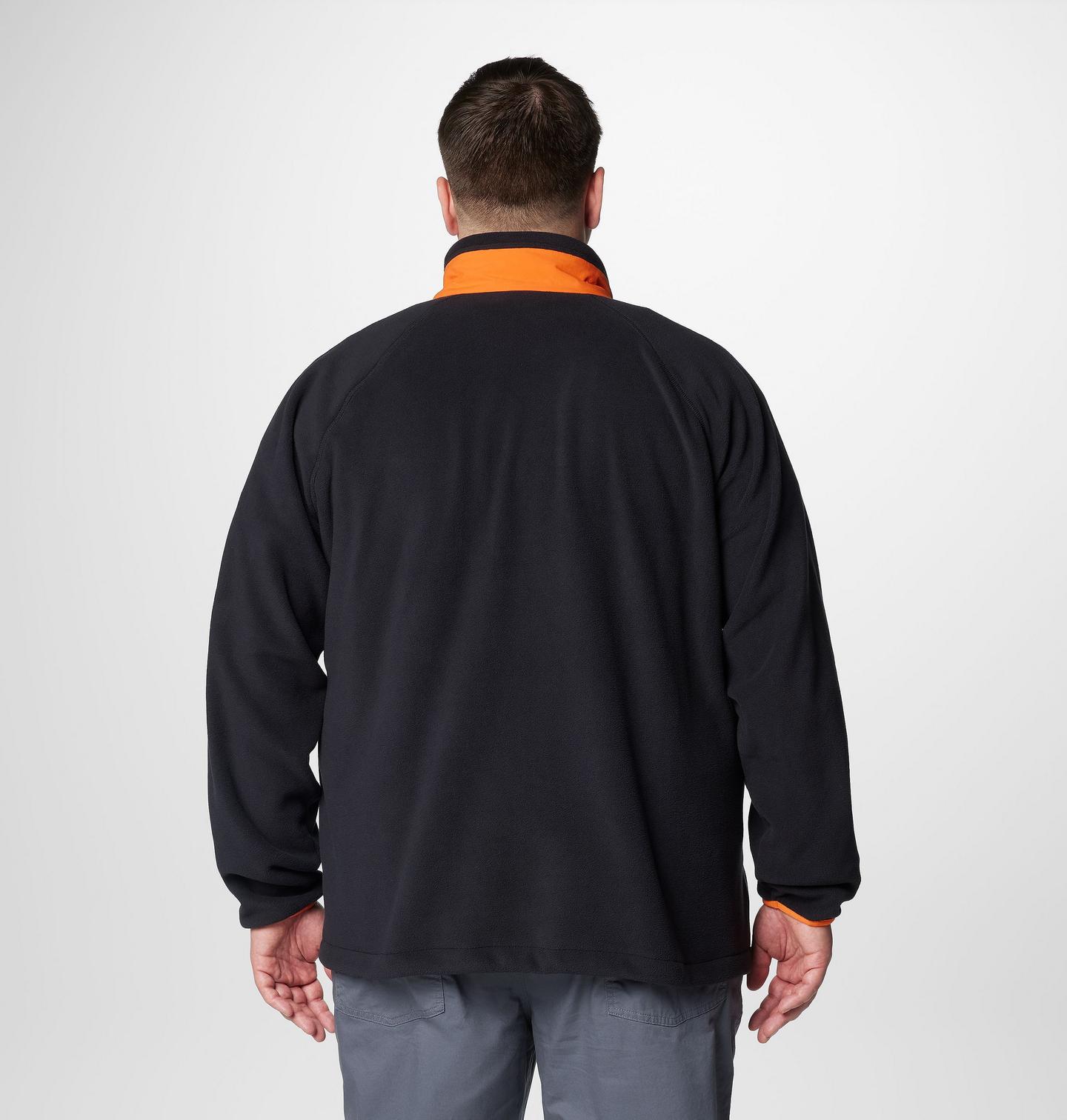 Мужская куртка Columbia Collegiate Flanker IV Fleece Jacket - Big - Oregon State, цвет: Чёрный / Оранжевый — фото 2
