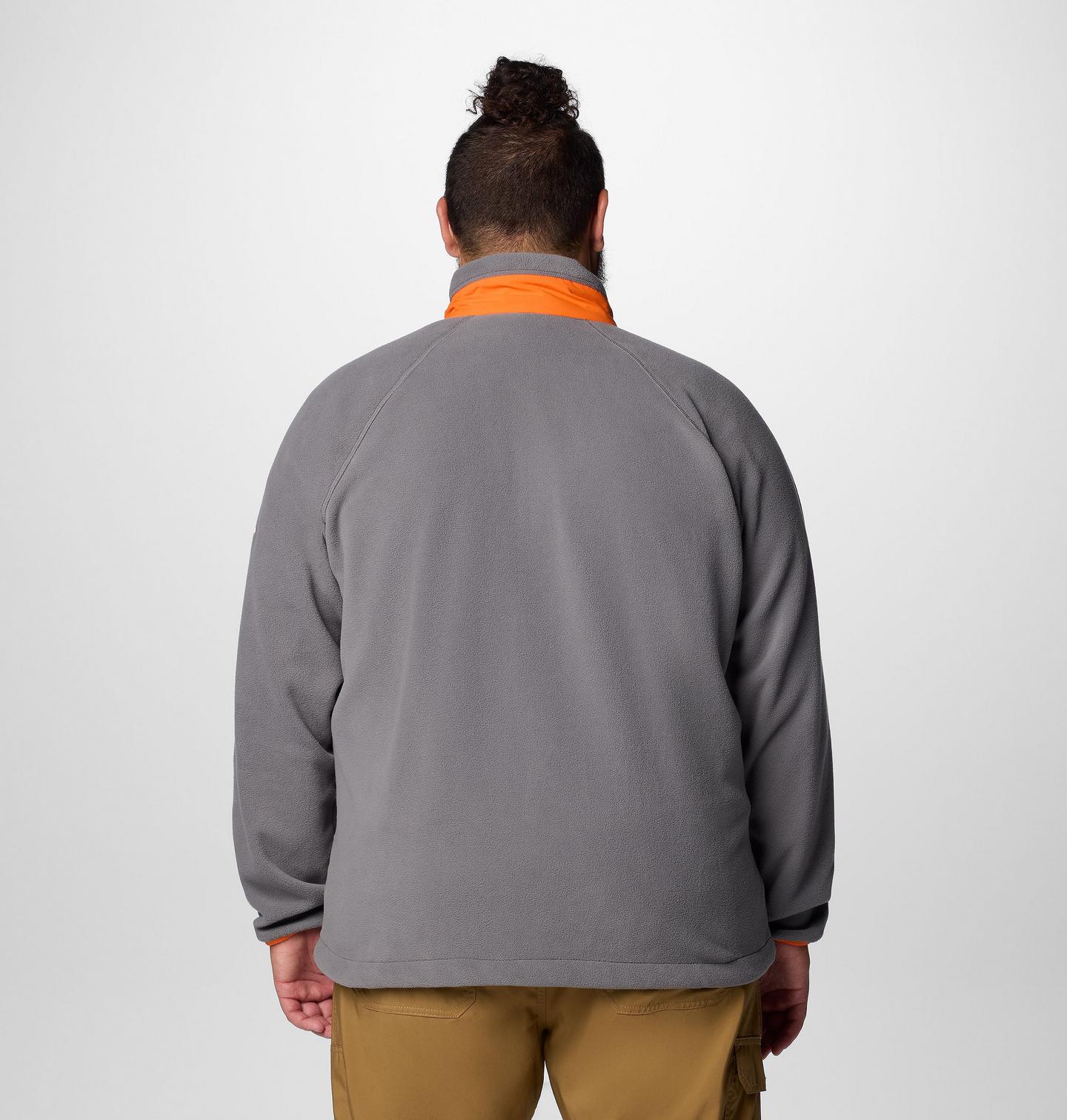 Мужская куртка Columbia Collegiate Flanker IV Fleece - Big - Clemson, цвет: Серый / Оранжевый — фото 2