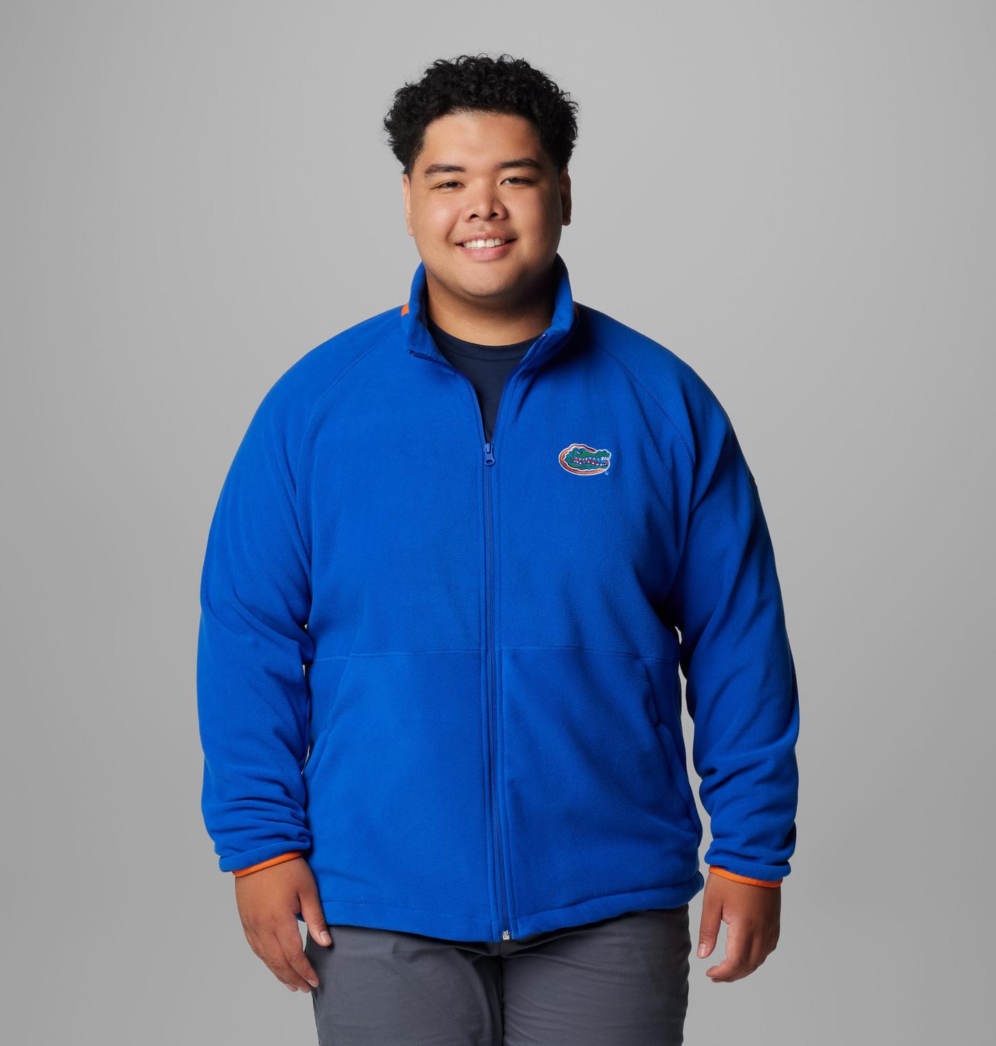 Мужская куртка Columbia Collegiate Flanker IV Fleece Jacket - Big - Florida, цвет: Оранжевый — фото 1