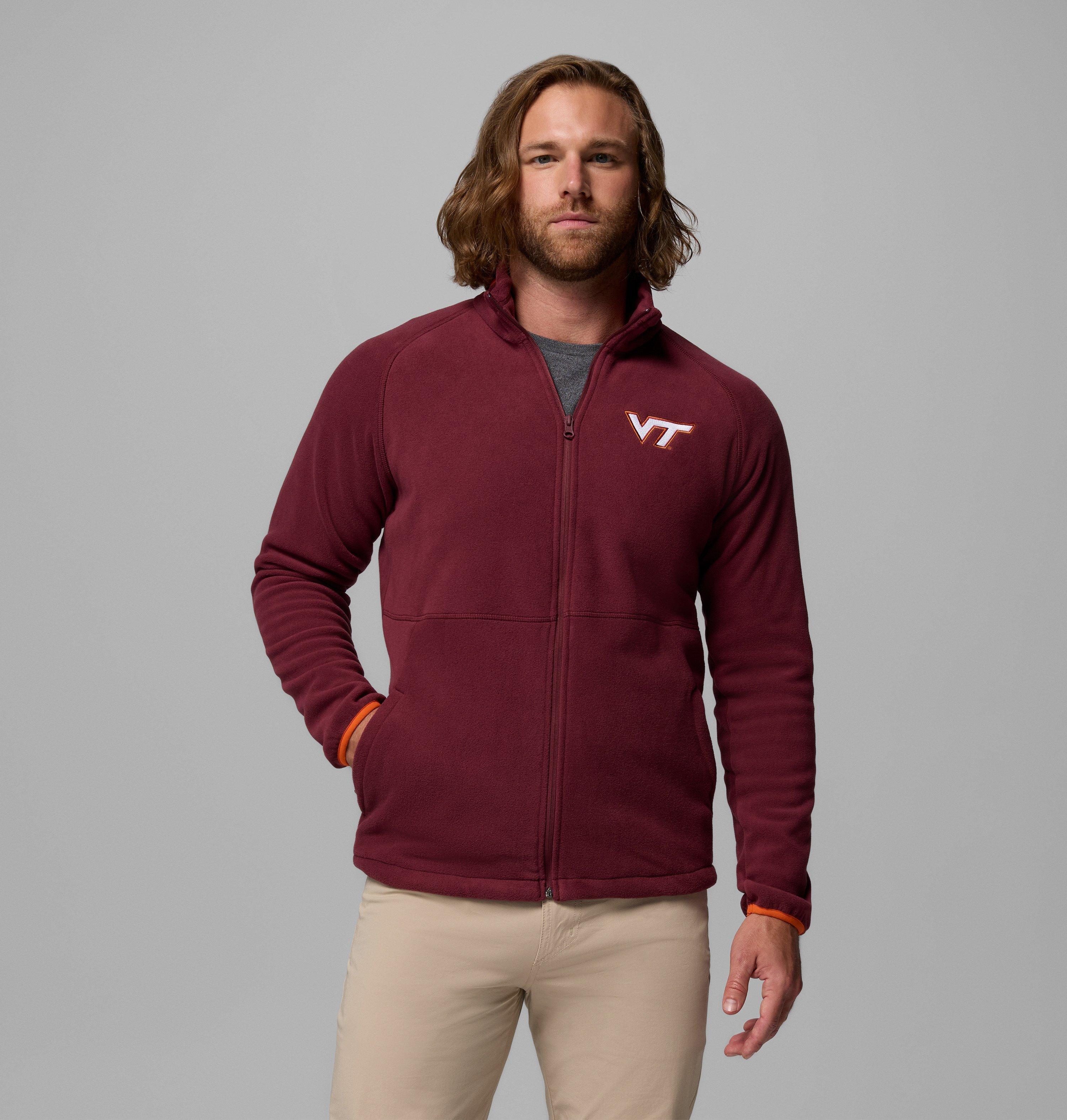 Columbia Men's Collegiate Flanker  IV Fleece Jacket - Tall - Virginia Tech-