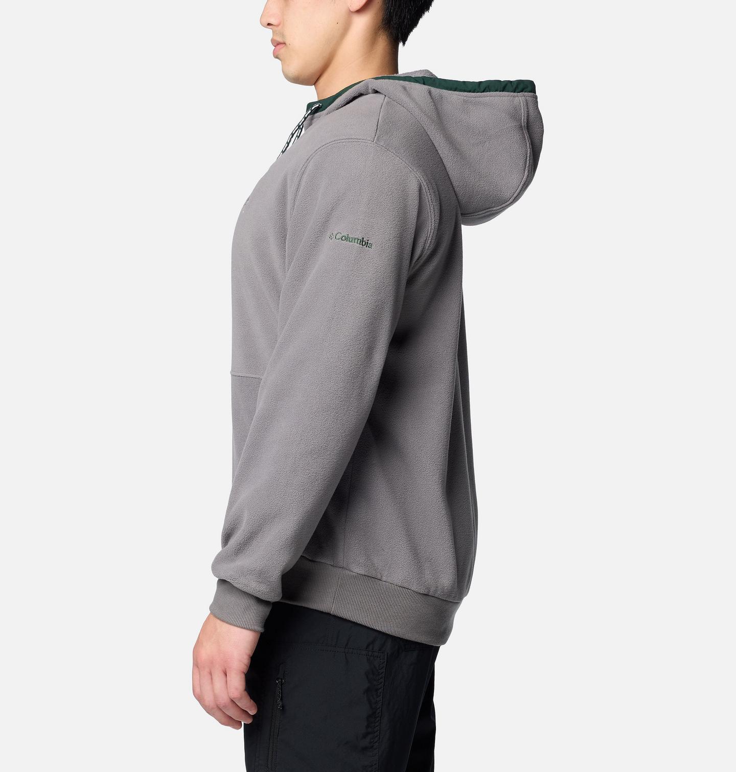 Мужское худи Columbia Collegiate Flanker Fleece - Michigan State, цвет: Серый — фото 3
