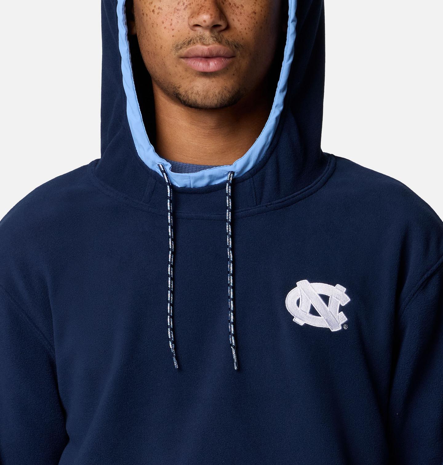 Мужское худи Columbia Collegiate Flanker Fleece - North Carolina, цвет: Тёмно-синий — фото 4