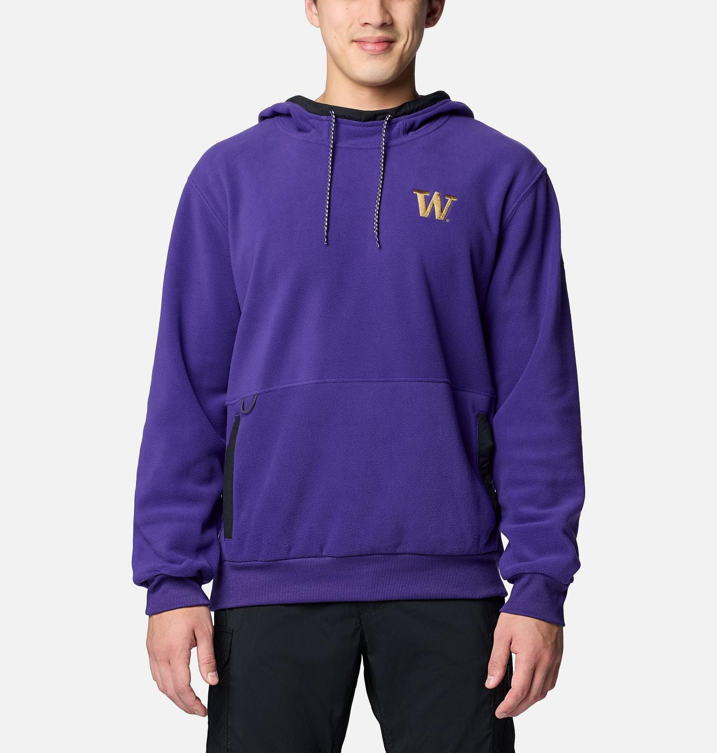 Мужское худи Columbia Collegiate Flanker Fleece - Washington, цвет: Фиолетовый — фото 1