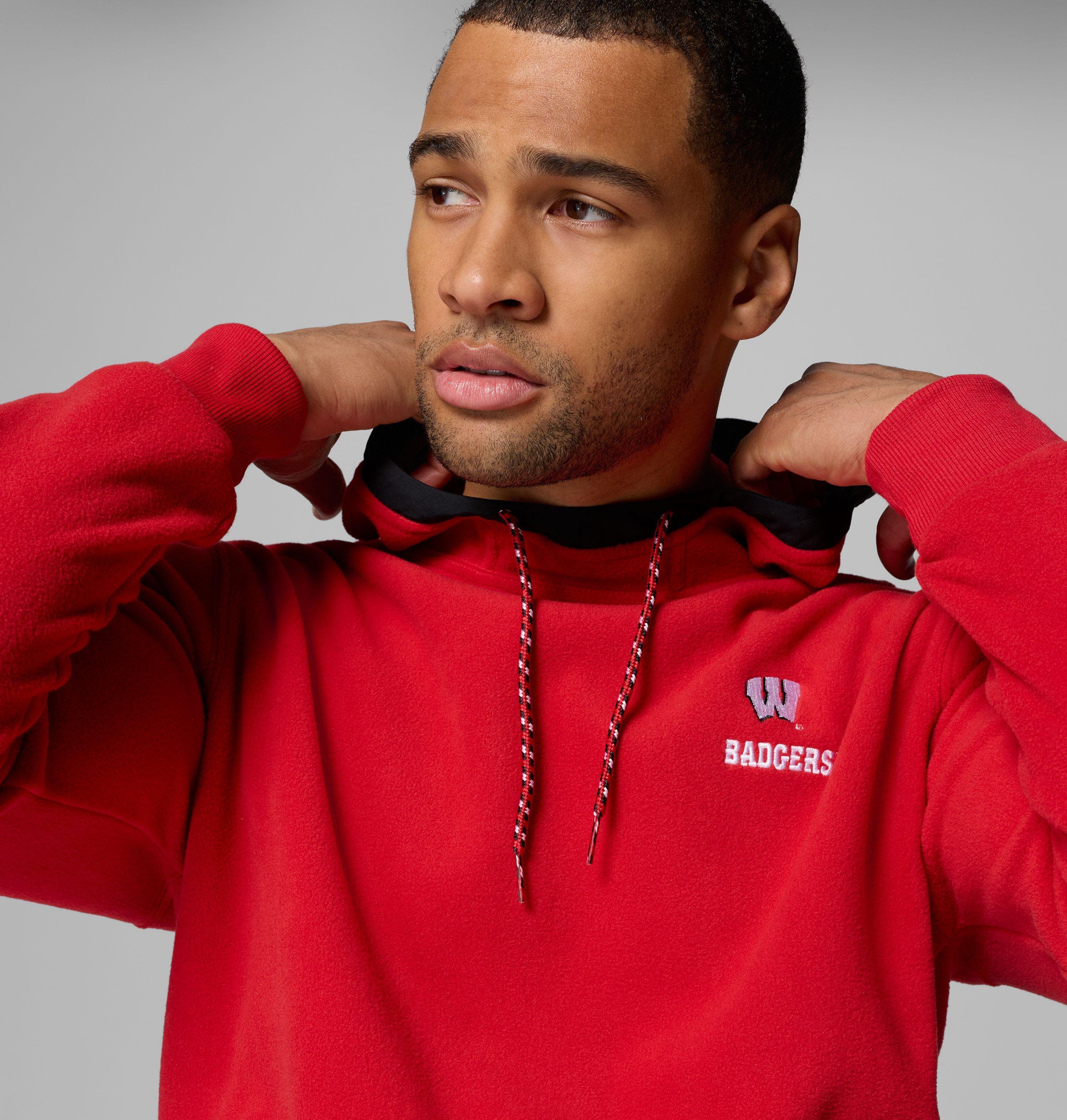 Men's Collegiate Flanker Fleece Hoodie - Wisconsin 5