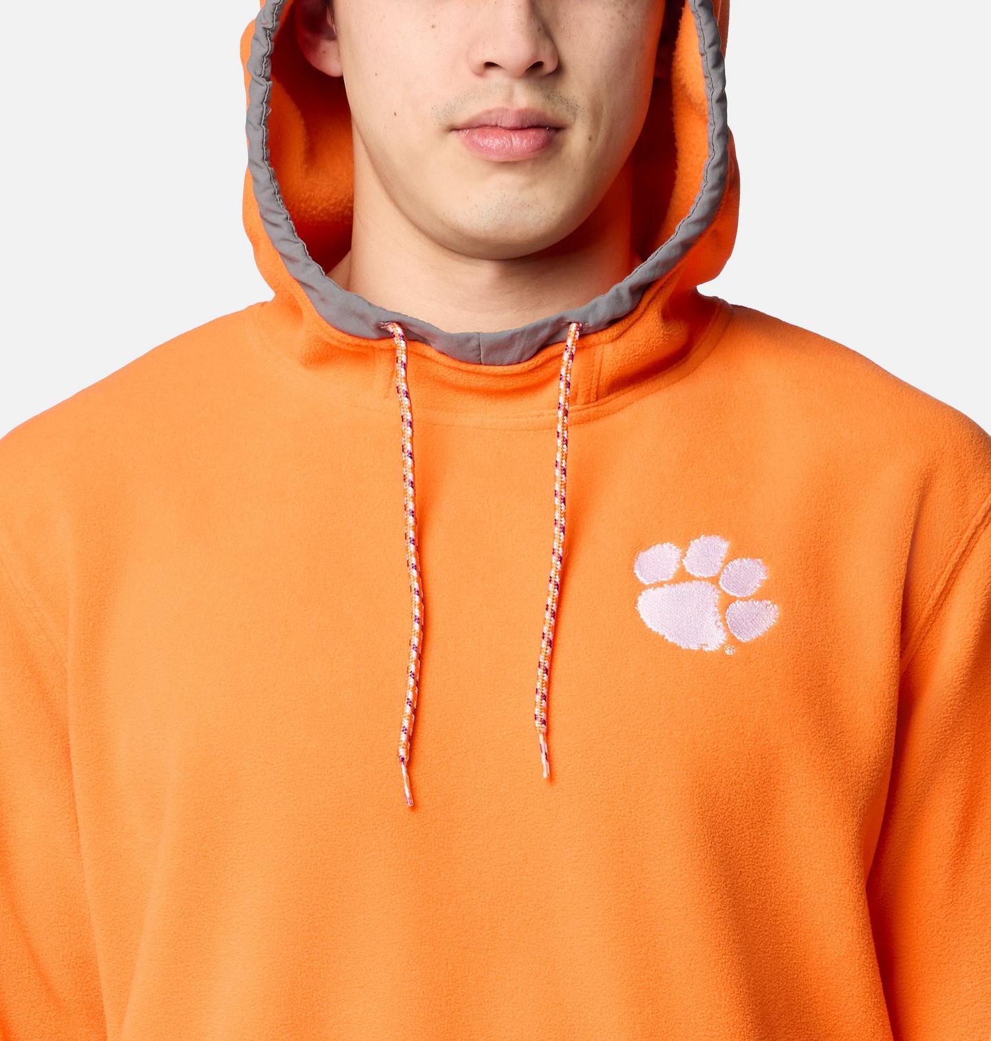 Мужское худи Columbia Collegiate Flanker Fleece - Clemson, цвет: Оранжевый — фото 4