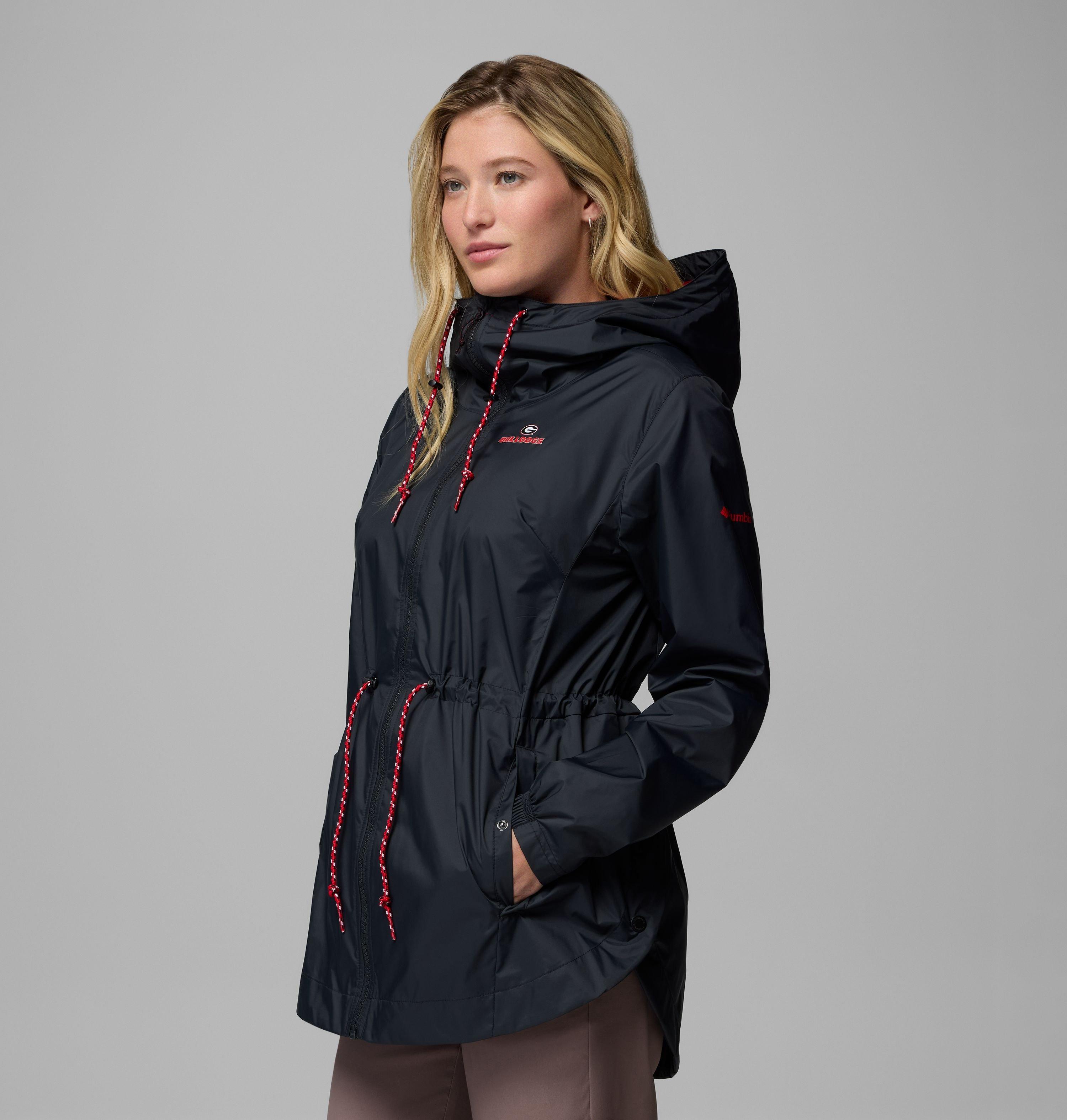 Women's Collegiate Lily Park Rain Jacket - Georgia 4