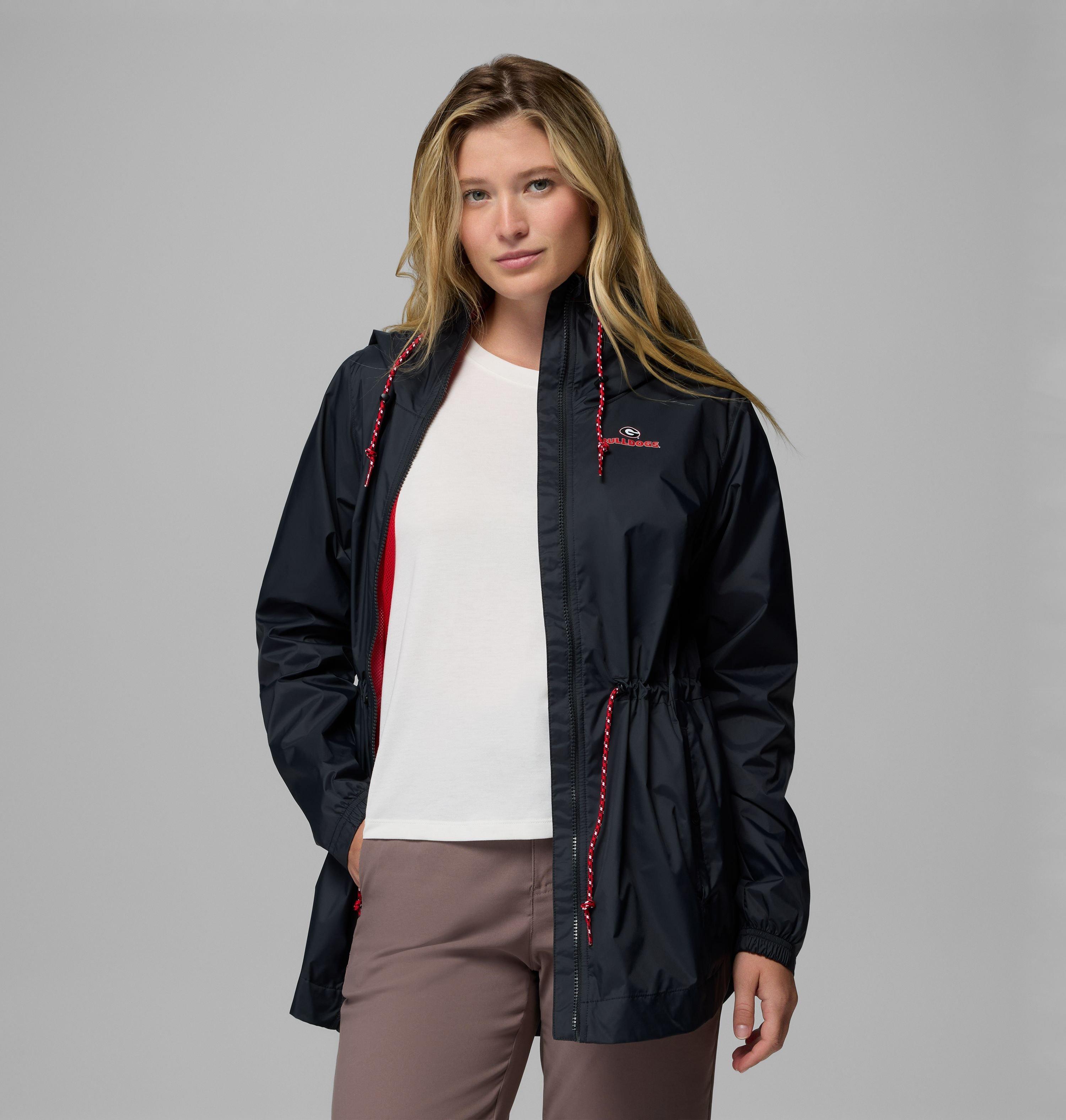 Women's Collegiate Lily Park Rain Jacket - Georgia 5