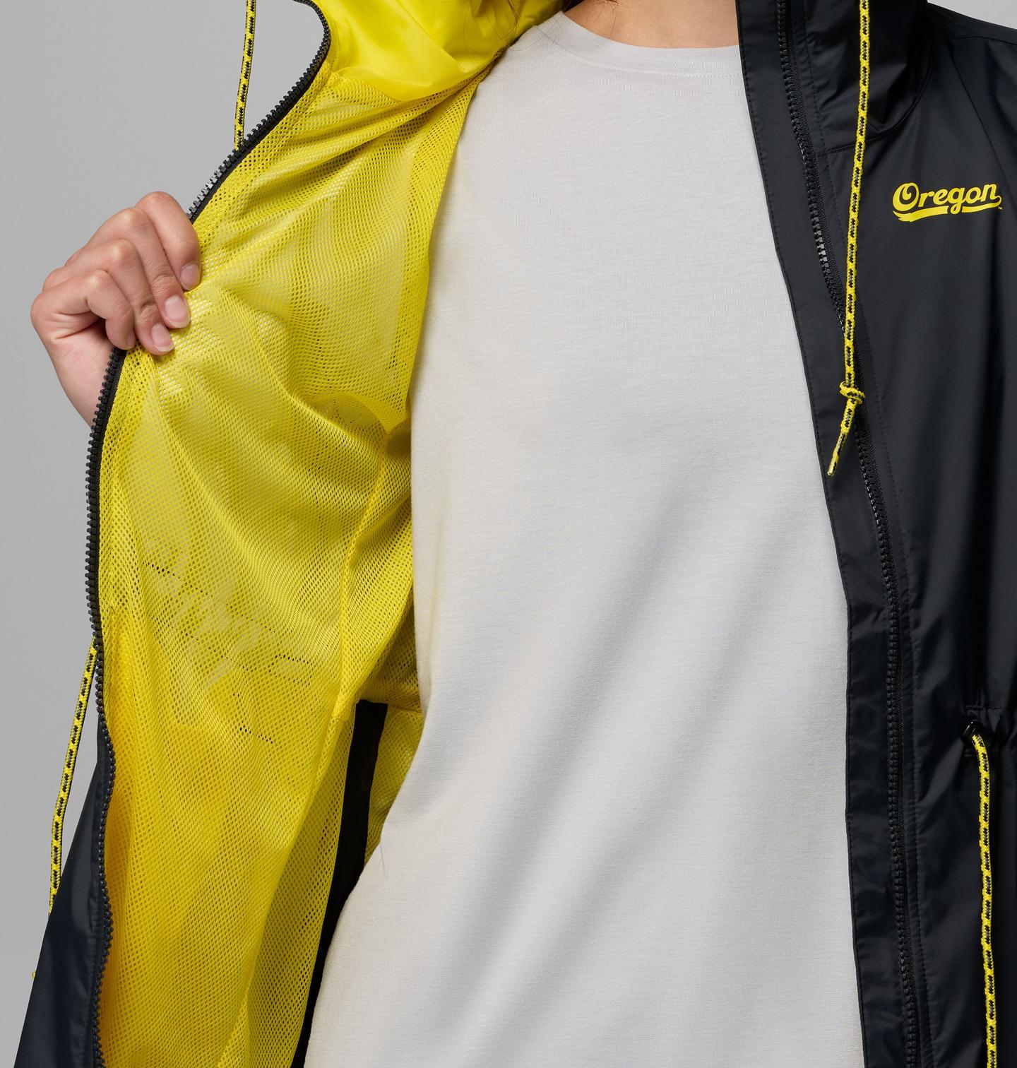 Женская куртка Columbia Collegiate Lily Park Rain Jacket - Oregon, цвет: Чёрный — фото 3