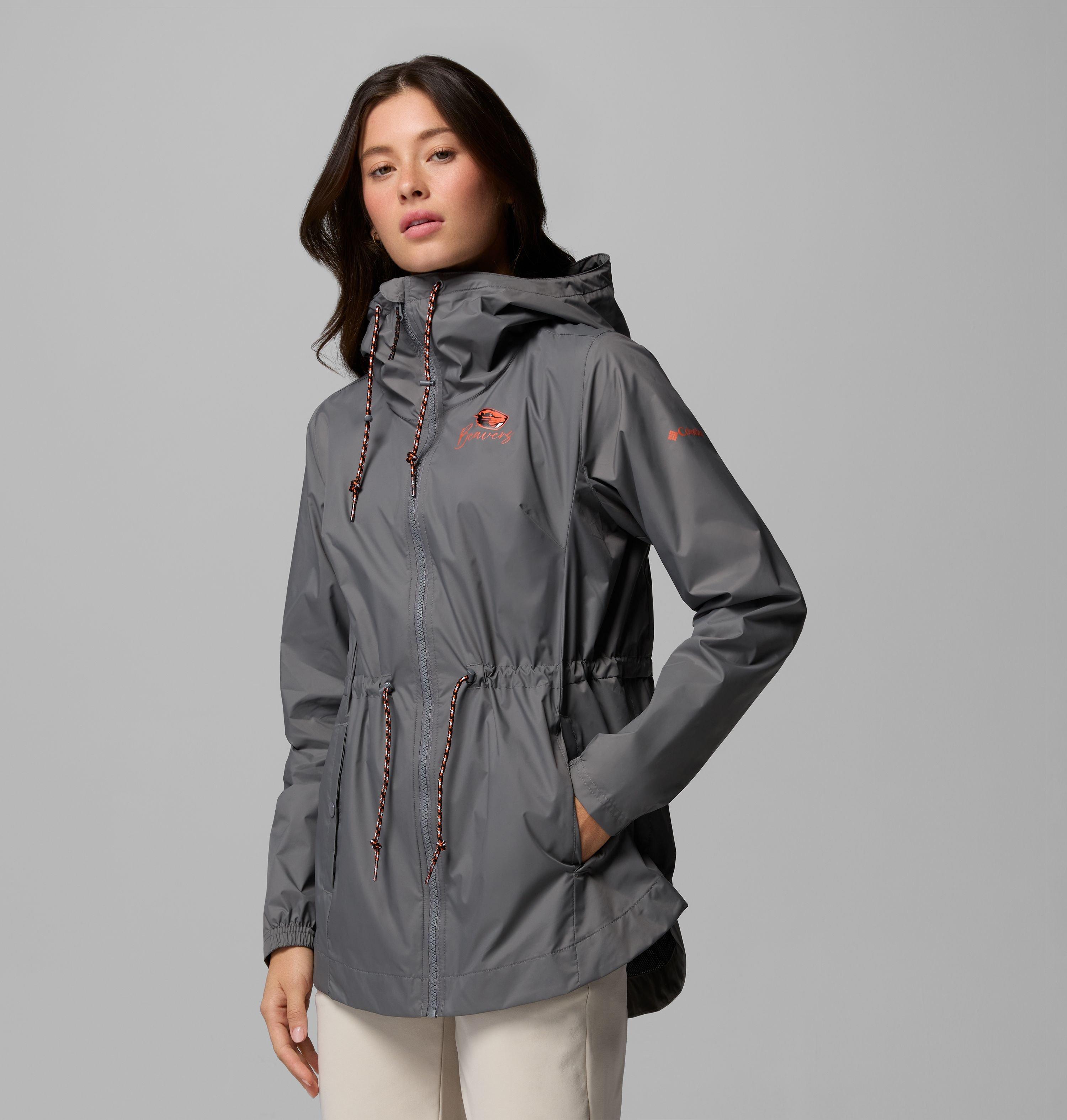 Women's Collegiate Lily Park Rain Jacket - Oregon State 4