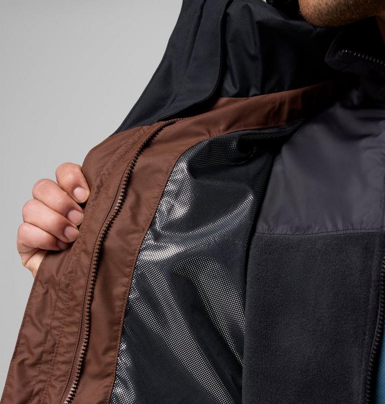 Men's Bugaboo III 3-in-1 Waterproof Jacket, Color: Tobacco, Black, image 7