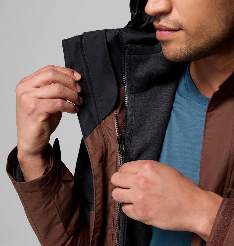 Men's Bugaboo III 3-in-1 Waterproof Jacket, Color: Tobacco, Black, image 8