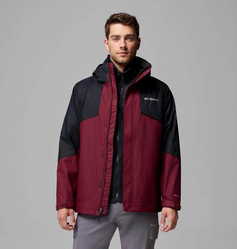 Men's Bugaboo III 3-in-1 Waterproof Jacket, Color: Rich Wine, Black, image 5