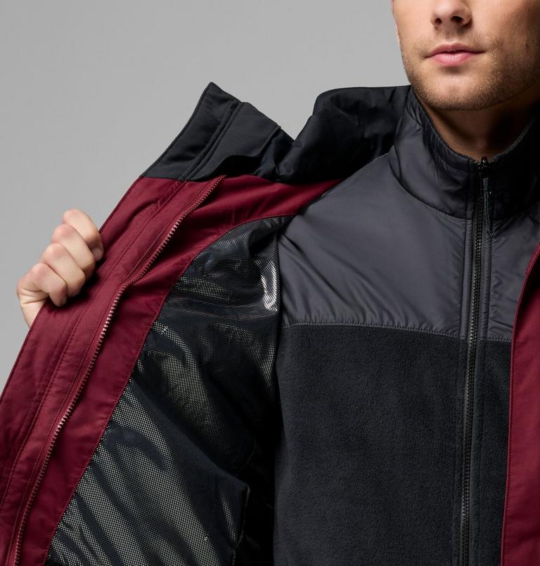 Men's Bugaboo III 3-in-1 Waterproof Jacket, Color: Rich Wine, Black, image 7