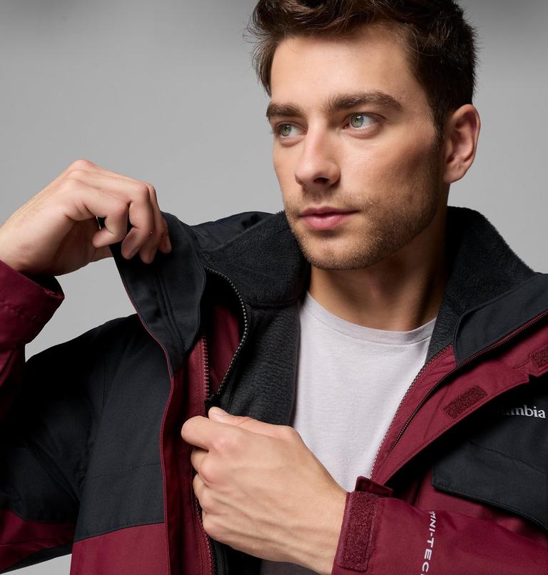 Men's Bugaboo III 3-in-1 Waterproof Jacket, Color: Rich Wine, Black, image 8