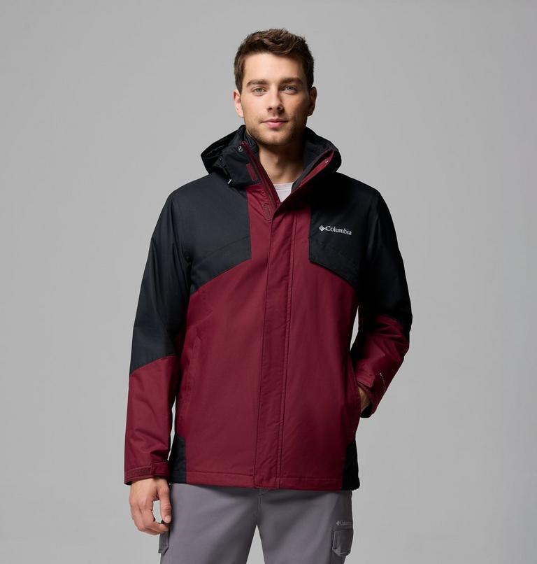 Men's Bugaboo III 3-in-1 Waterproof Jacket, Color: Rich Wine, Black, image 1