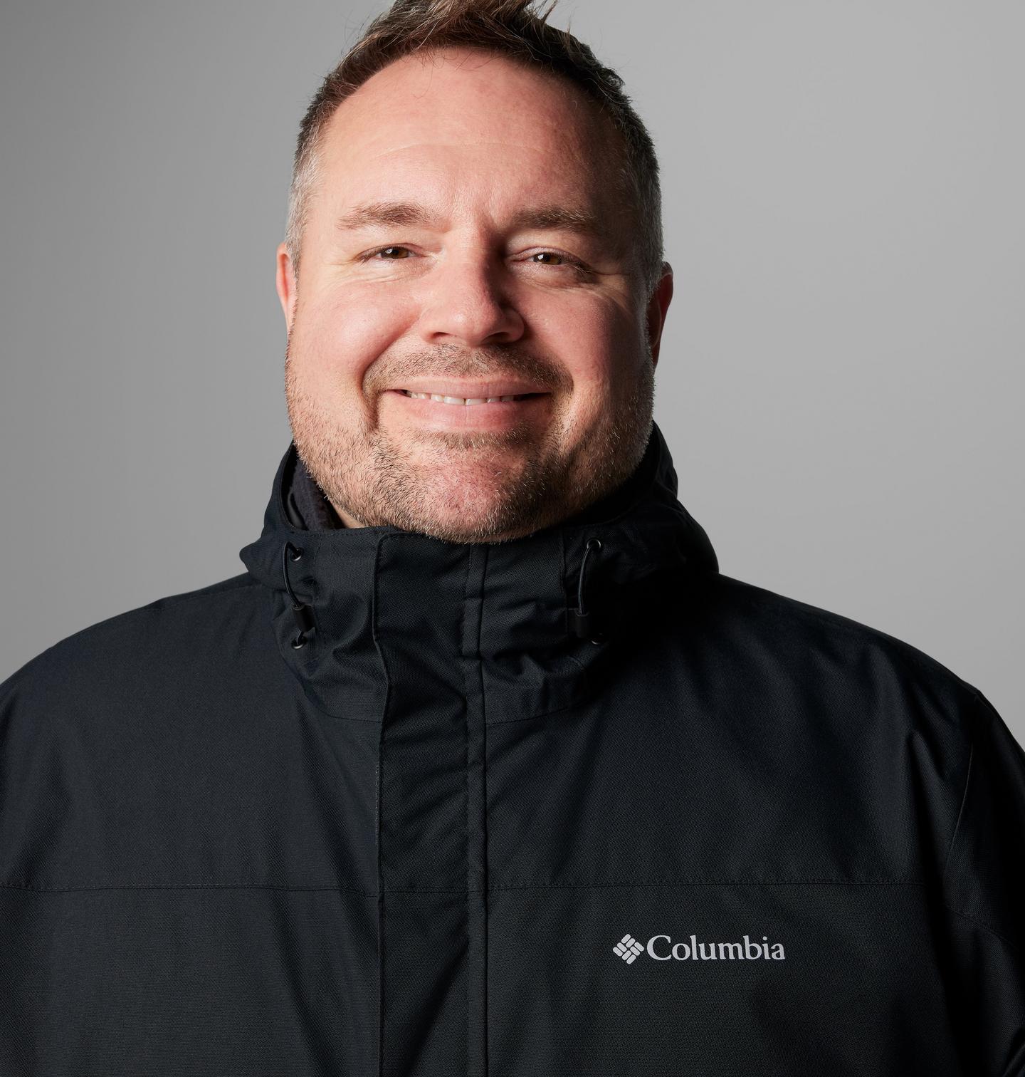 Мужская куртка Columbia Hikebound II Interchange Jacket - Big, цвет: Чёрный — фото 4