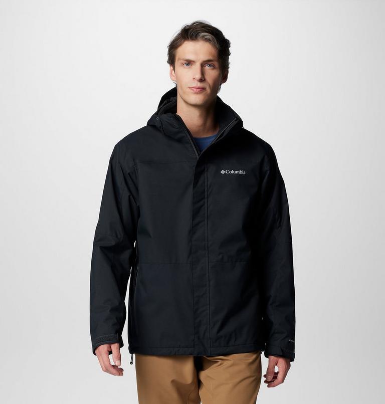 Men's Hikebound II Waterproof Hooded 3-In-1 Jacket, Color: Black, image 1