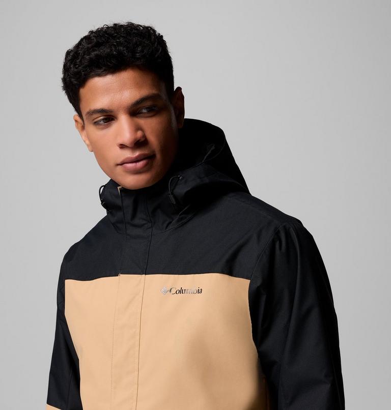 Chaqueta 3-en-1 impermeable con capucha Hikebound II para hombre, Color: Canoe, Black, image 8