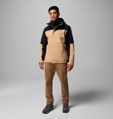 Men's Hikebound II Waterproof Hooded 3-In-1 Jacket, Color: Canoe, Black, image 4