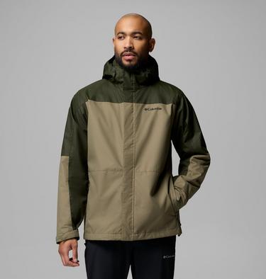 Veste &agrave; Capuche Imperm&eacute;able 3-en-1 Hikebound II Homme, Color: Stone Green, Greenscape, image 3