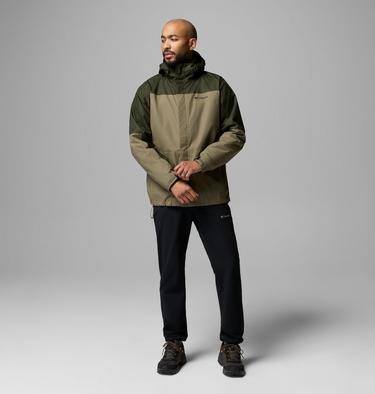 Veste &agrave; Capuche Imperm&eacute;able 3-en-1 Hikebound II Homme, Color: Stone Green, Greenscape, image 4