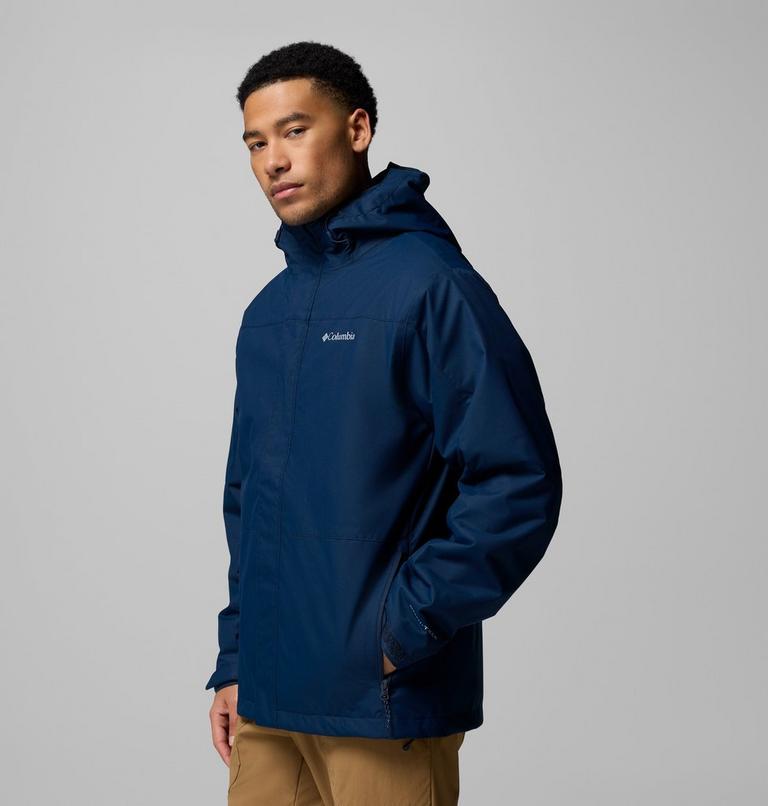 Chaqueta 3-en-1 impermeable con capucha Hikebound II para hombre, Color: Collegiate Navy, image 4