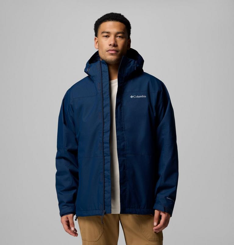 Chaqueta 3-en-1 impermeable con capucha Hikebound II para hombre, Color: Collegiate Navy, image 5