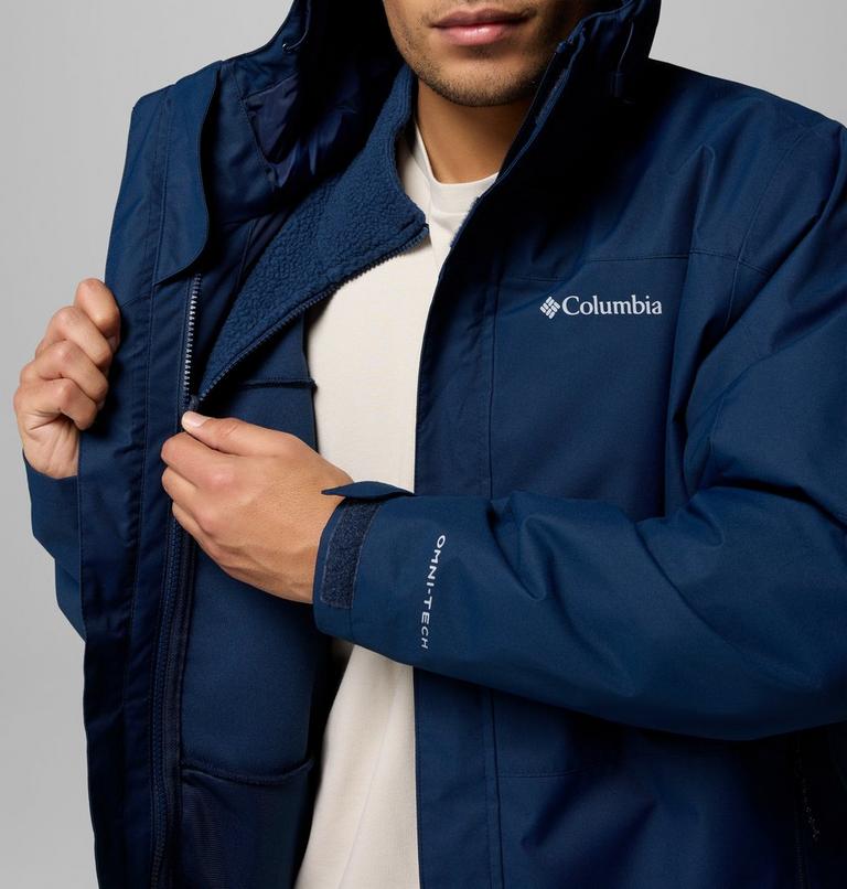 Chaqueta 3-en-1 impermeable con capucha Hikebound II para hombre, Color: Collegiate Navy, image 7