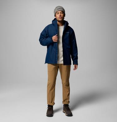 Men's Hikebound II Waterproof Hooded 3-In-1 Jacket, Color: Collegiate Navy, image 2