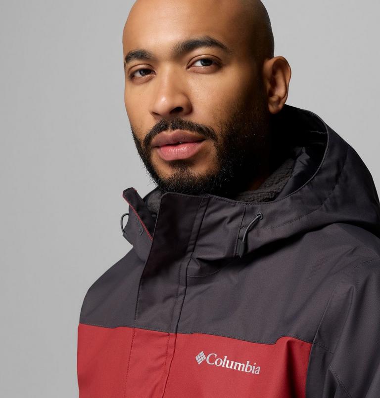 Men's Hikebound II Waterproof Hooded 3-In-1 Jacket, Color: Red Oxide, Shark, image 8