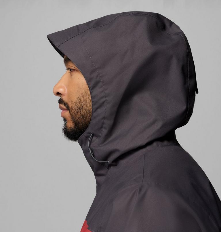 Men's Hikebound II Waterproof Hooded 3-In-1 Jacket, Color: Red Oxide, Shark, image 9