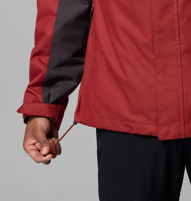 Men's Hikebound II Waterproof Hooded 3-In-1 Jacket, Color: Red Oxide, Shark, image 10