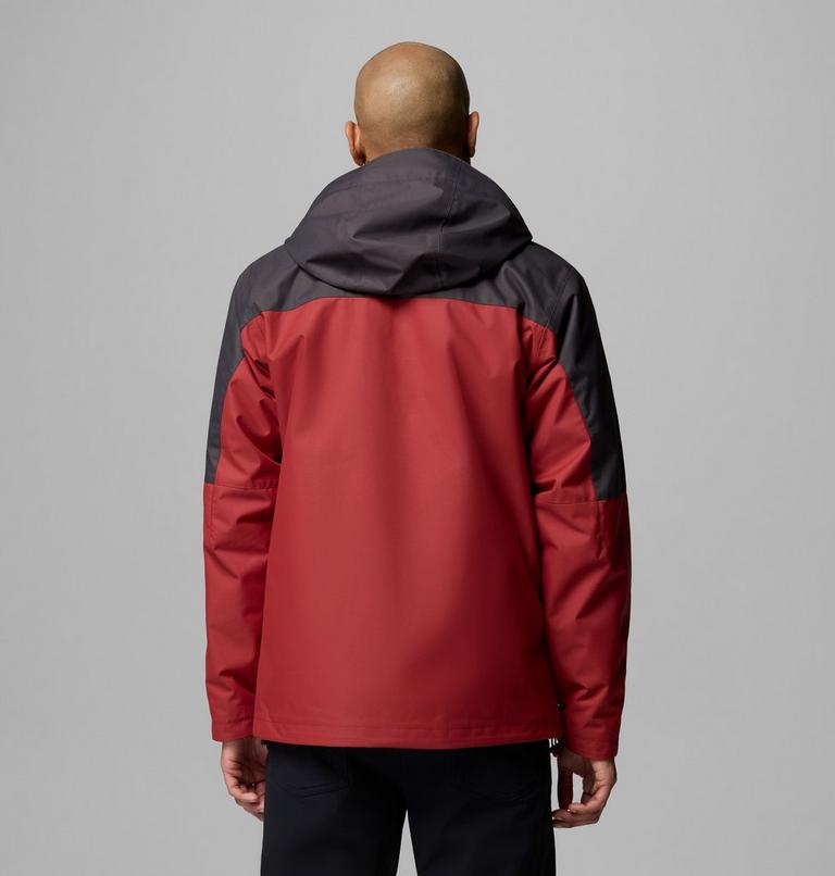 Men's Hikebound II Waterproof Hooded 3-In-1 Jacket, Color: Red Oxide, Shark, image 3