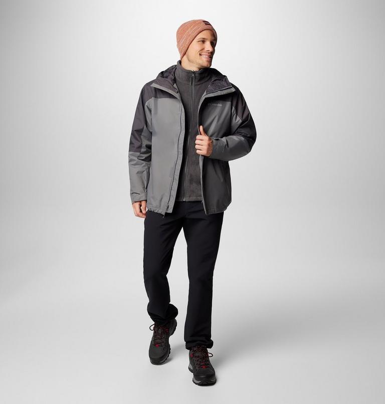 Chaqueta impermeable 3-en-1 Tunnel Falls II para hombre, Color: City Grey, Shark, image 3