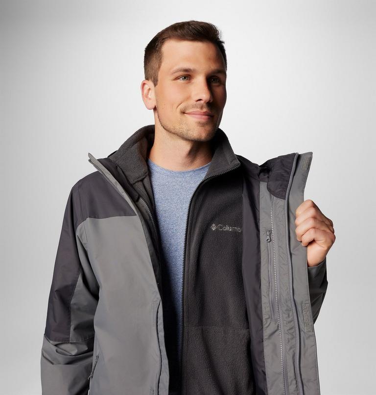 Chaqueta impermeable 3-en-1 Tunnel Falls II para hombre, Color: City Grey, Shark, image 6