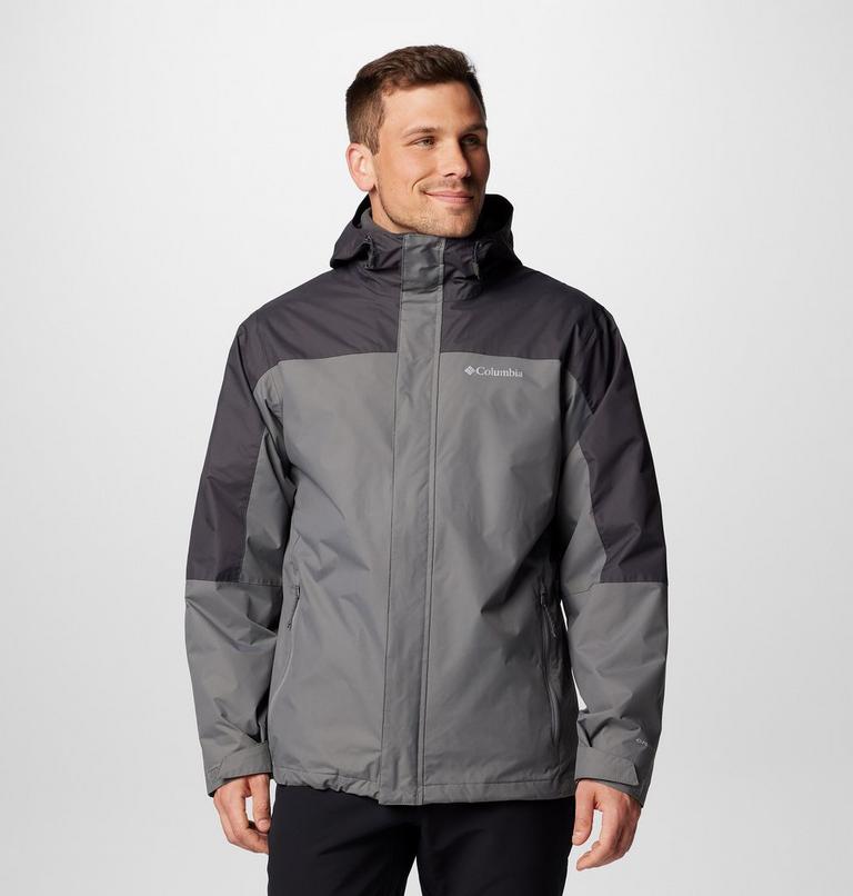 Chaqueta impermeable 3-en-1 Tunnel Falls II para hombre, Color: City Grey, Shark, image 1