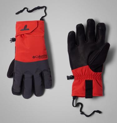 Men's PowBound Waterproof Ski Gloves, Color: Super Sonic, Shark, image 2