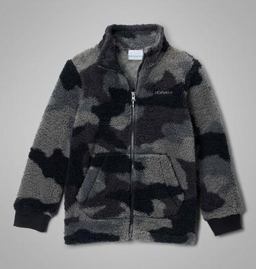 Boys' Rugged Ridge III Sherpa Fleece Jacket, Color: Black Mod Camo, image 4