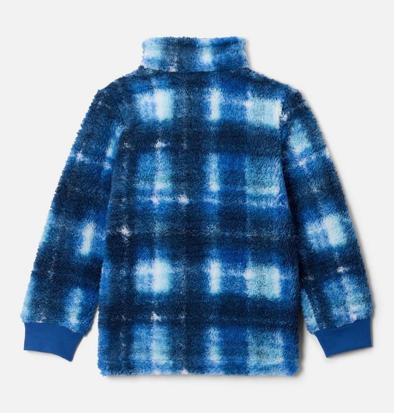Boys' Rugged Ridge II Printed Sherpa Full Zip Jacket, Color: Mountain Blue Omblur, image 2