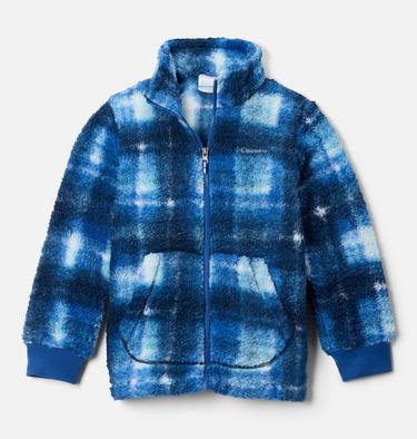 Boys' Rugged Ridge III Sherpa Fleece Jacket, Color: Mountain Blue Omblur, image 7