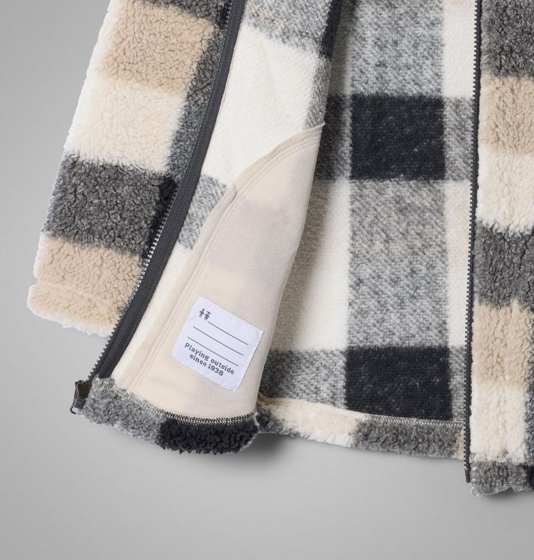 Girls' West Bend Printed Sherpa Jacket, Color: Dark Stone Multibuff, image 3