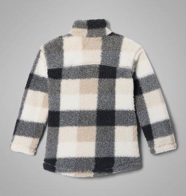 Girls' West Bend Printed Sherpa Jacket, Color: Dark Stone Multibuff, image 5