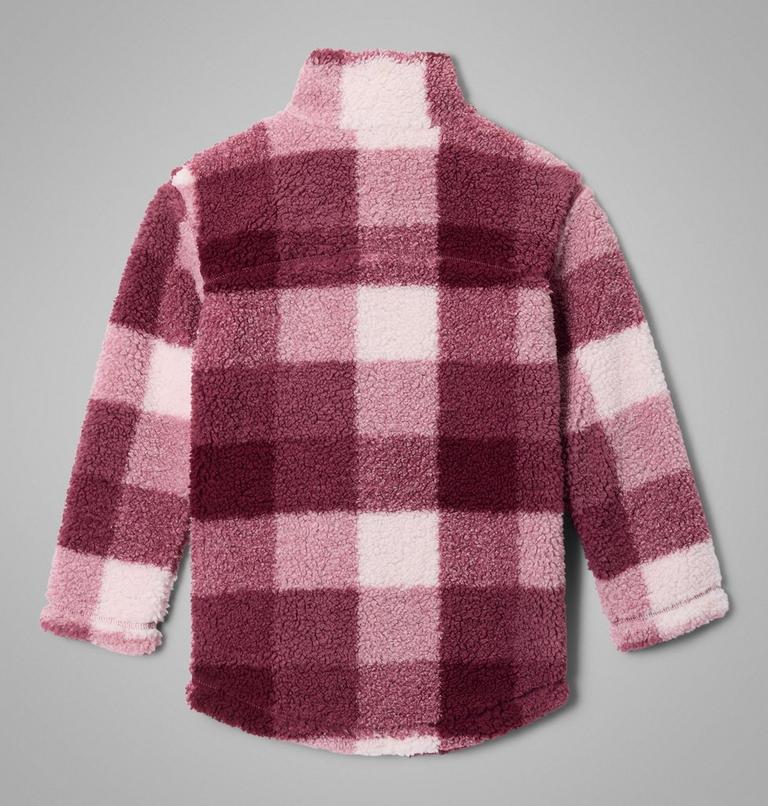Girls' West Bend Printed Sherpa Jacket, Color: Antique Mauve Multibuff, image 2